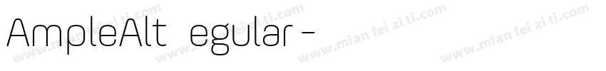 AmpleAlt Regular2字体转换